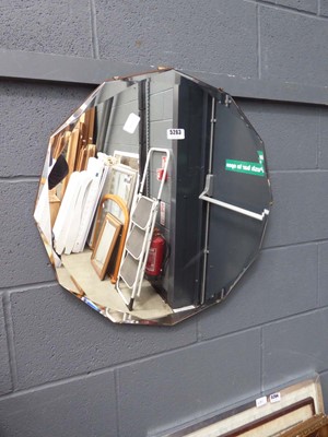 Lot 5263 - Bevelled 12 sided mirror