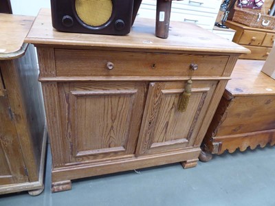 Lot 5268 - Pine single drawer sideboard with cupboard under