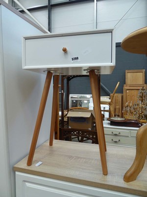 Lot 5280 - Contemporary single drawer bedside cabinet on...