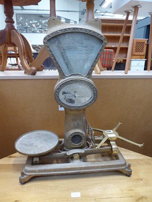 Lot 5286 - Brass shop scale