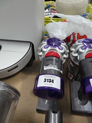 Lot 3134 - Handheld Dyson V8 vacuum with pole and...