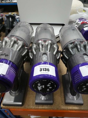 Lot 3136 - Handheld Dyson V10 vacuum with pole and...