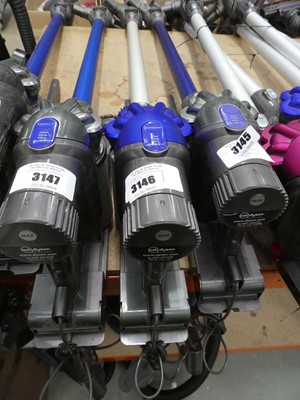 Lot 3146 - Handheld Dyson DC vacuum cleaner with pole,...