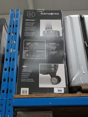 Lot 3213 - Large hard shelled Samsonite suitcase in box