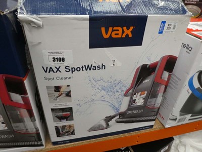 Lot 3106 - Vax spot wash spot washer