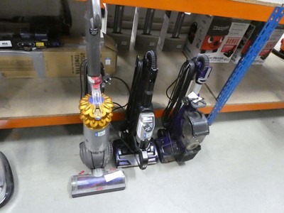 Lot 3172 - Upright Dyson vacuum cleaner, plus 2 Shark...