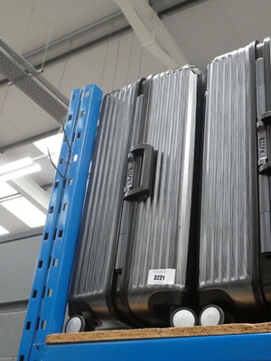 Lot 3221 - Large hard shelled Swiss military suitcase