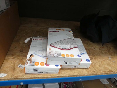 Lot 3227 - Three Beurer heat pads