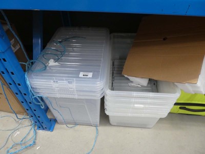 Lot 3251 - Two stacks of storage boxes