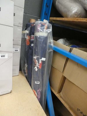 Lot 3256 - Three rolls of animal patterned fabric