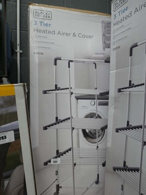 Lot 3262 - Black & Decker three tier heated airer