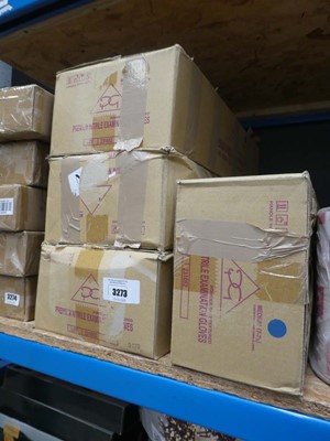 Lot 3273 - Boxes of examination gloves, hand towels etc