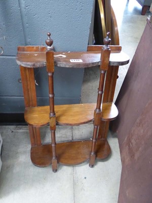 Lot 5330 - Victorian 3 tier hanging shelf