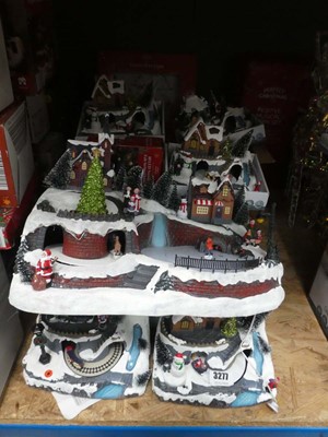 Lot 3277 - Quantity of festive musical villages, LED...