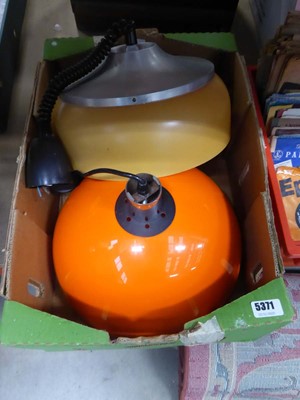 Lot 5371 - 2 1970's ceiling lights
