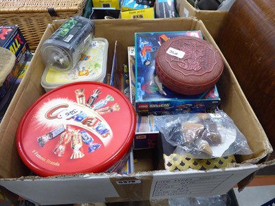 Lot 5378 - Box containing Lego bricks, Lego style bricks...