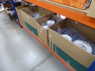 Lot 5384 - 4 boxes containing Wedgwood Kutani Crane...