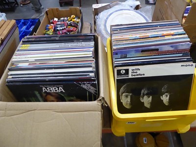 Lot 5391 - 2 boxes containing a qty of vinyl records
