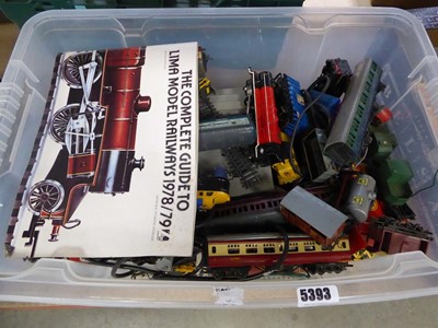Lot 5393 - Box containing rolling stock