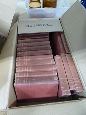 Lot 5353 - Box containing a set of Dickens novels