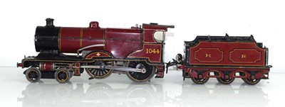 Lot 165 - A Hornby O gauge 4-4-0 eletric loco and tender,...