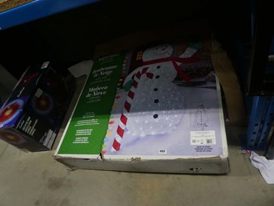 Lot 3322 - Large LED outdoor snowman