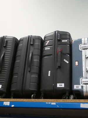 Lot 3338 - 2 large hard shelled American tourister suitcases
