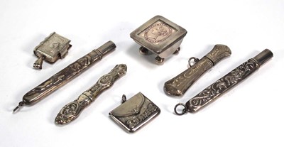 Lot 418 - An Edwardian silver stamp envelope, maker HC...