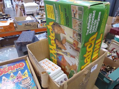 Lot 5414 - Box containing Subbuteo games and various teams