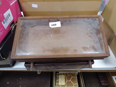 Lot 5458 - 2 wooden and glazed display cabinets