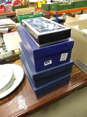 Lot 5476 - 3 boxes containing wine and sherry glasses...