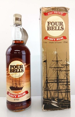Lot 144 - A bottle of Four Bells 100 Proof Navy Rum with...