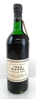 Lot 277 - A bottle of Warre 1963 Vintage Port shipped by...
