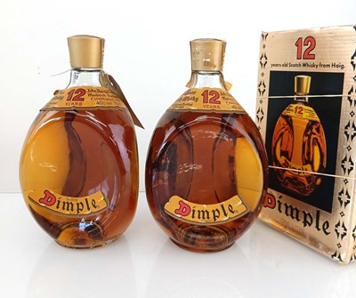 Lot 187 - 2 bottles of Haig Dimple 12 year old Scotch...