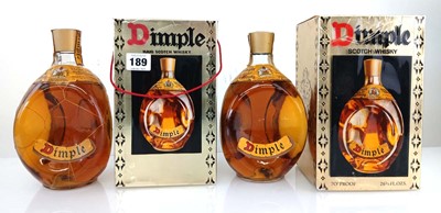 Lot 189 - 2 bottles of Haig Dimple Scotch Whisky with...