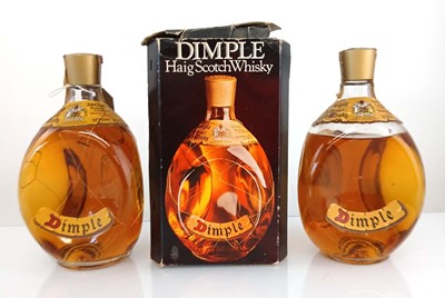 Lot 190 - 2 bottles of Haig Dimple Scotch Whisky, 1 with...