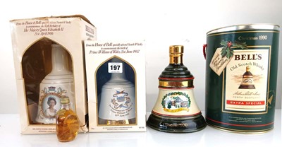 Lot 197 - 3 Bell's Celebration decanters of Bell's...
