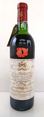Lot 380 - A bottle of 1972 Chateau Mouton Rothschild...