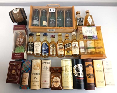 Lot 214 - A collection of assorted miniatures, mostly...