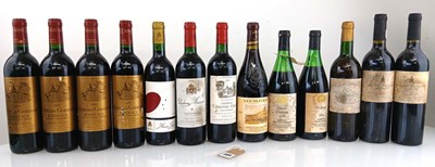 Lot 386 - 13 bottles of Red wine, 1x Les Oliviers 2000...