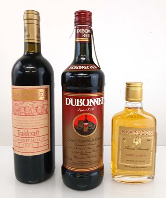 Lot 296 - 3 bottles, 1x Dubonnet Red 14.7% 75cl, 1x...