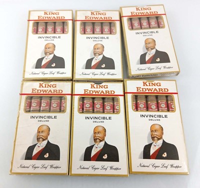 Lot 403 - 6 boxes of 5 King Edward Invincible Deluxe Cigars