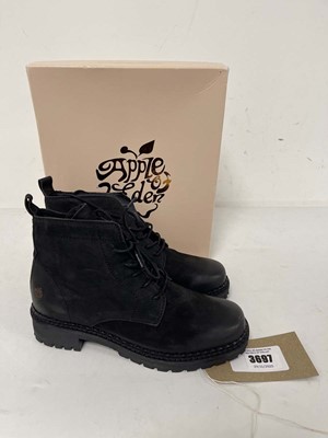 Lot 3697 - Apple of Eden lenny boots in black size UK5.5 -...