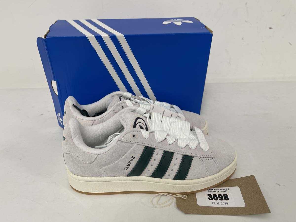 Lot 3698 - Adidas campus 00s trainers in grey size UK5 -...