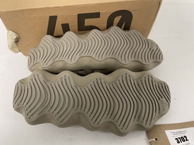 Lot 3702 - Adidas yeezy 450 trainers in stone size UK12.5...