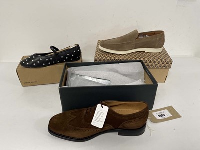 Lot 3709 - 3x Boxed pairs of shoes to include Office UK7,...