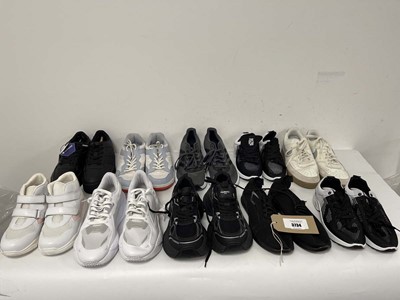 Lot 3734 - 10x Pairs of trainers in various styles to...