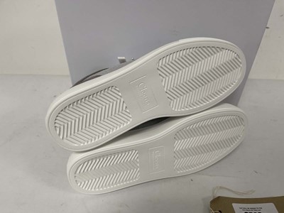 Lot 3746 - Cleens luxor trainers in white grey size UK8.5...