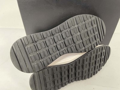 Lot 3750 - Faretti masi leather trainers in white size...