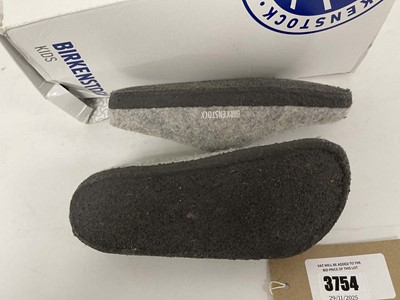 Lot 3754 - Birkenstock Kids zermatt rivet shoes in grey...